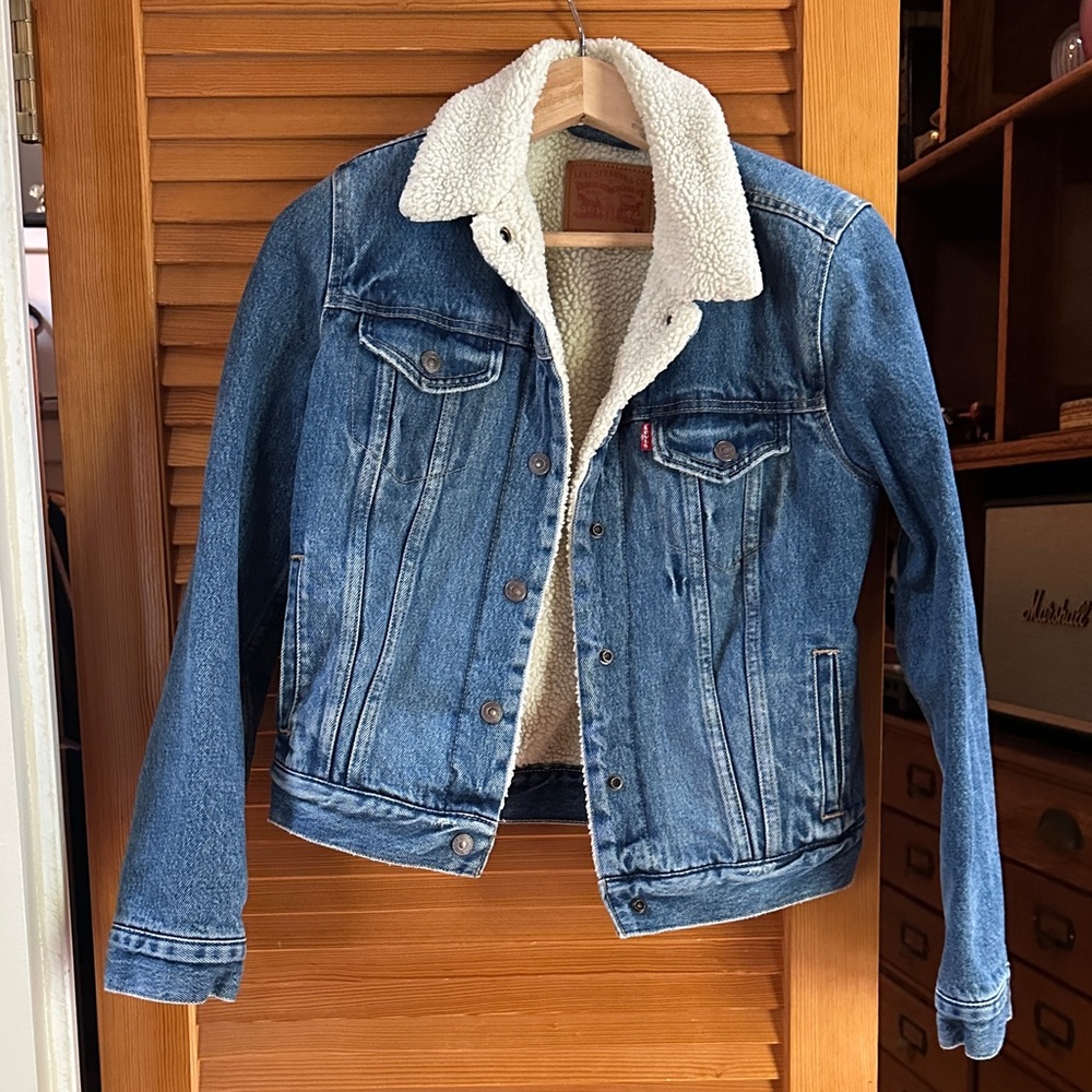 Levi's Blue Denim Jacket with Red Tag